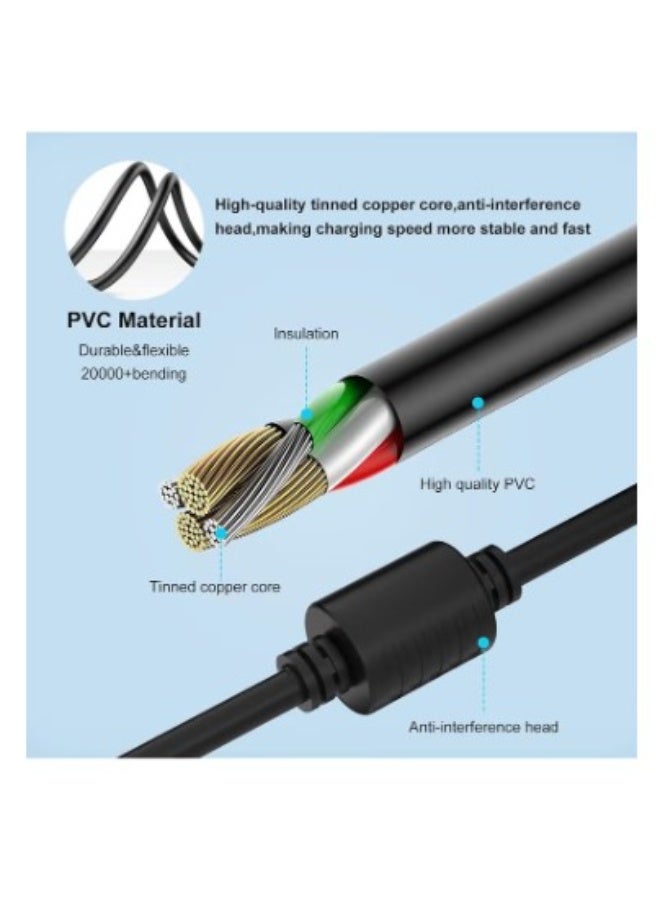 Terabyte 19.5V 4.62A 90W AC Adapter Laptop Charger Compatible for Dell 11-3000 13-5000 13-7000 14-3000 14-5000 14-7000 15-3000 15-5000 17-5000 17-7000 58F i3168 i5378 7348 XPS 11 9P33 XPS 12 12D L221 L221x 9Q23 9Q33 - Image 3